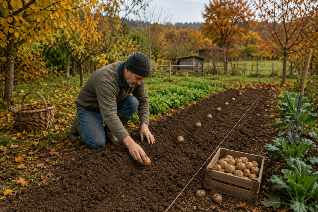 planter des pommes de terre en automne