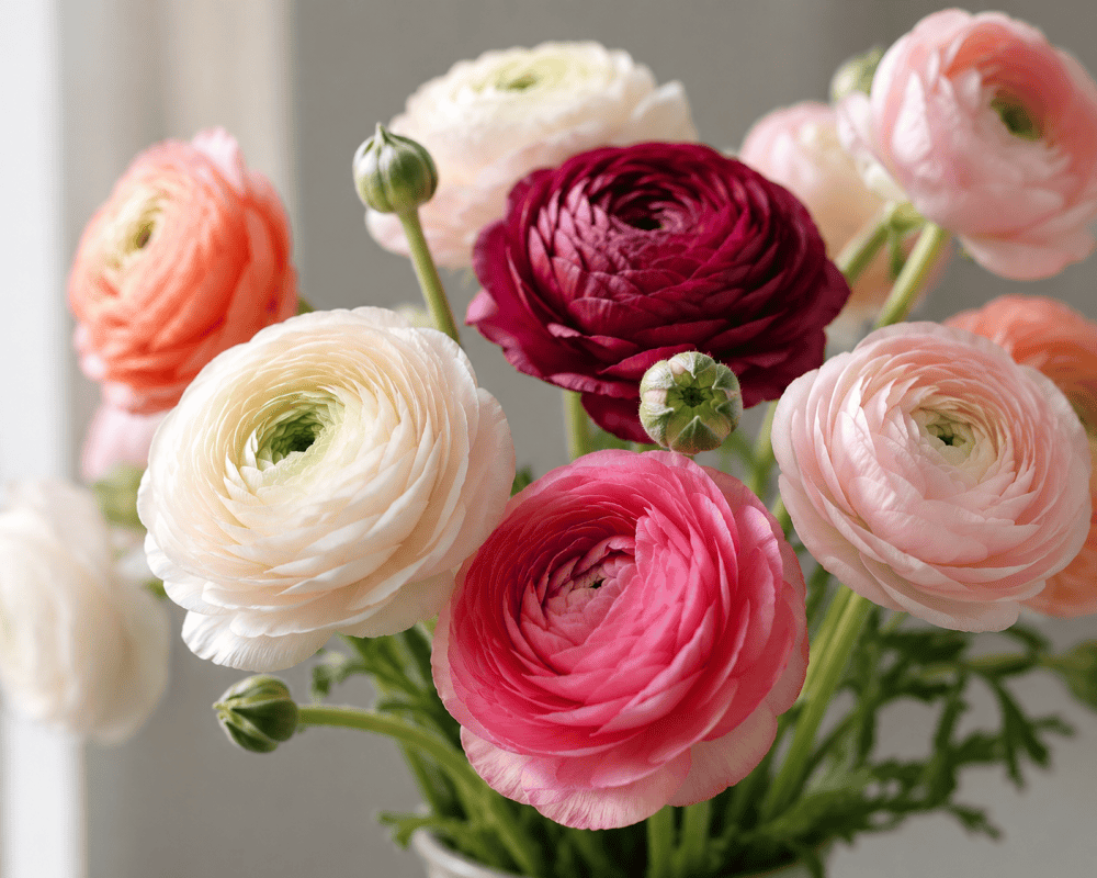 bouquets de renoncules