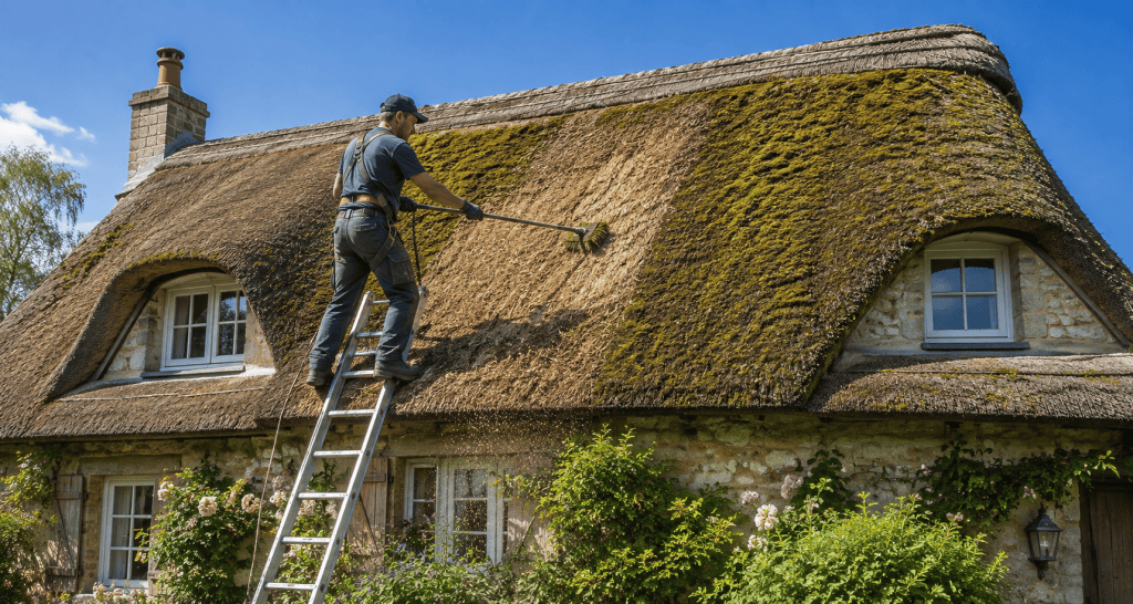 démoussage de toiture