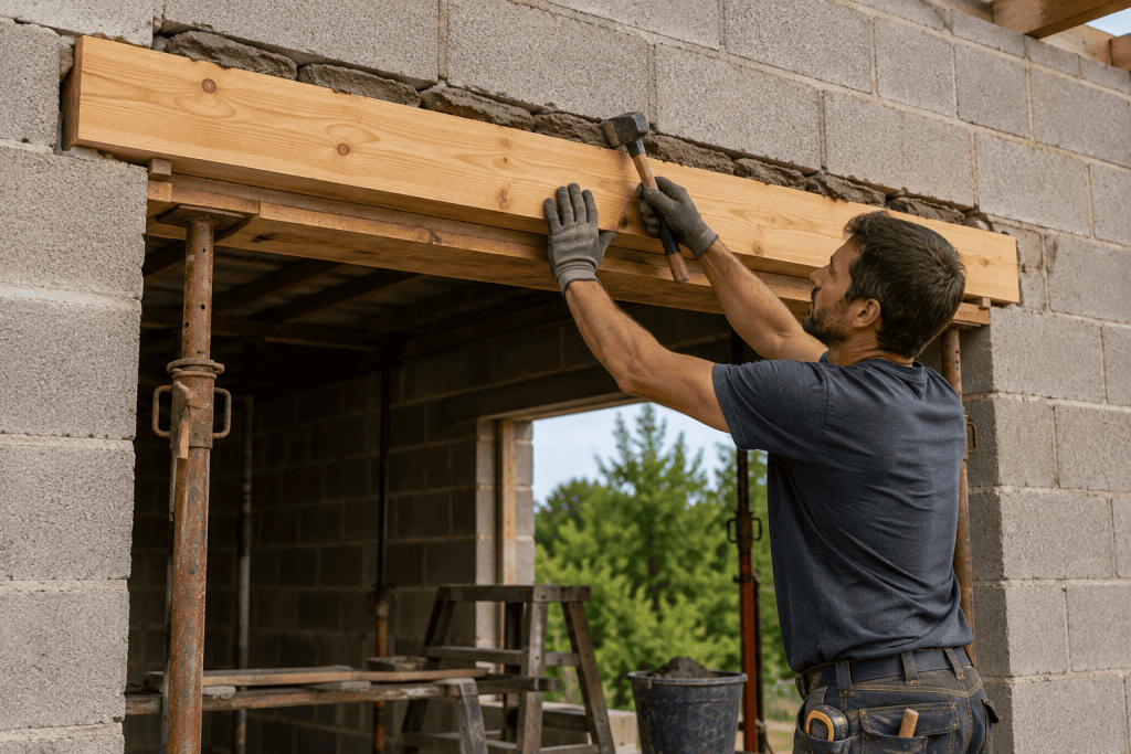 linteau en bois